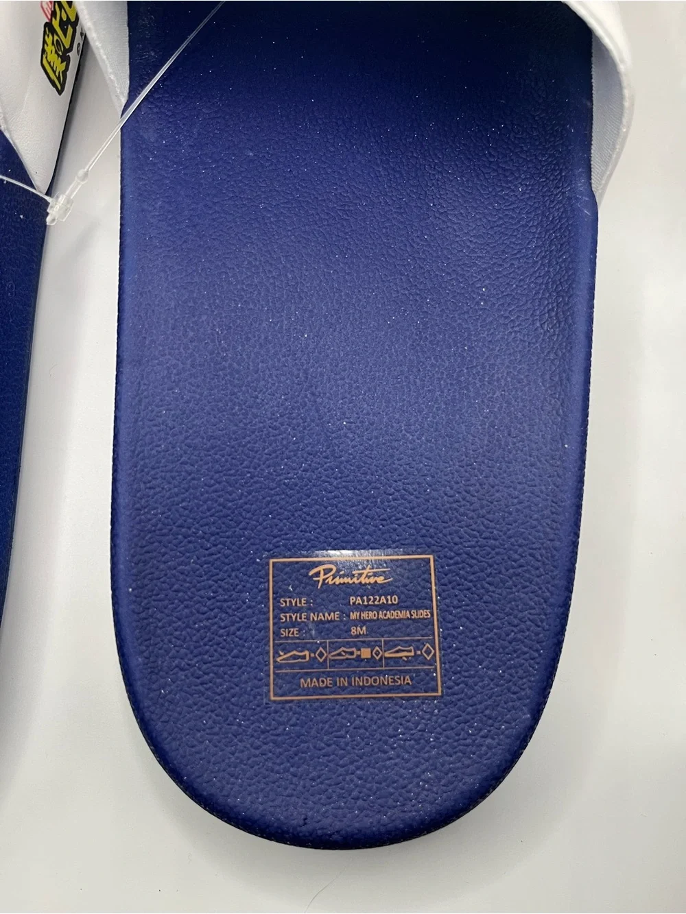 🆕Primitive My Hero Academia Class 1-A Slide Sandals Blue/White Men’s 8